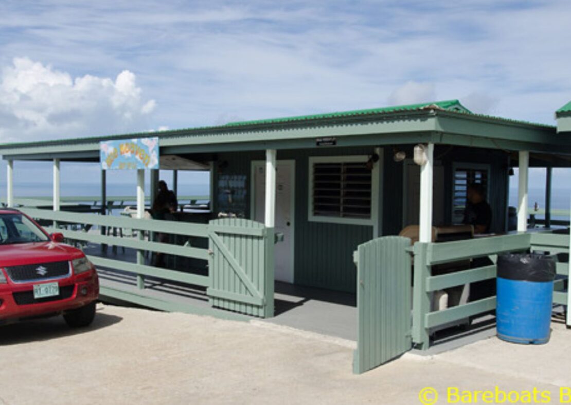 Hog Heaven beach bar in the british virgin islands 